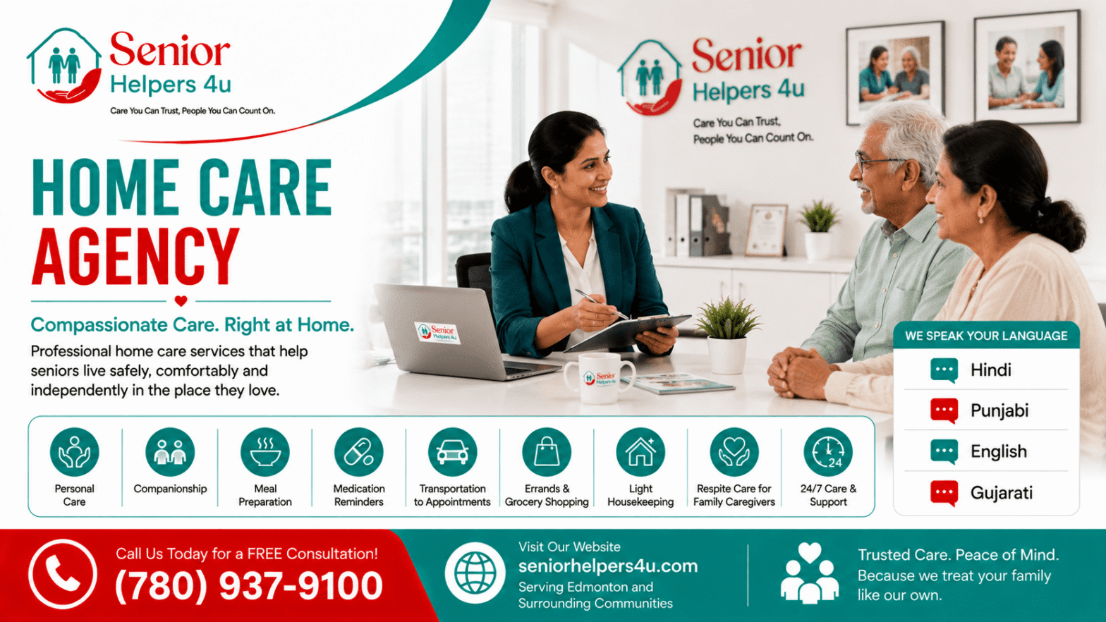 Home care agency providing compassionate senior care in Edmonton