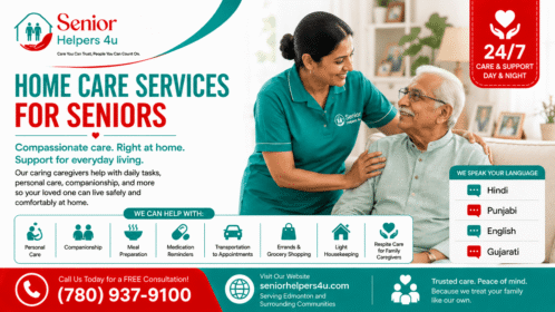 Compassionate home care services for seniors in Edmonton